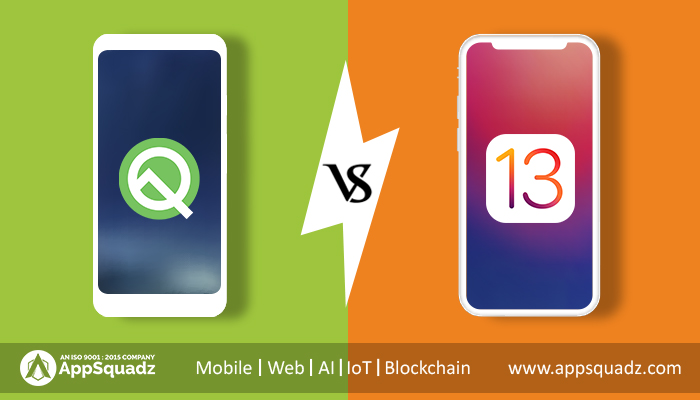 Android Q vs. iOS 13